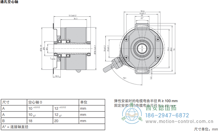 RI58-F空心軸光電增量通用編碼器(通孔空心軸) - 西安德伍拓自動化傳動系統(tǒng)有限公司